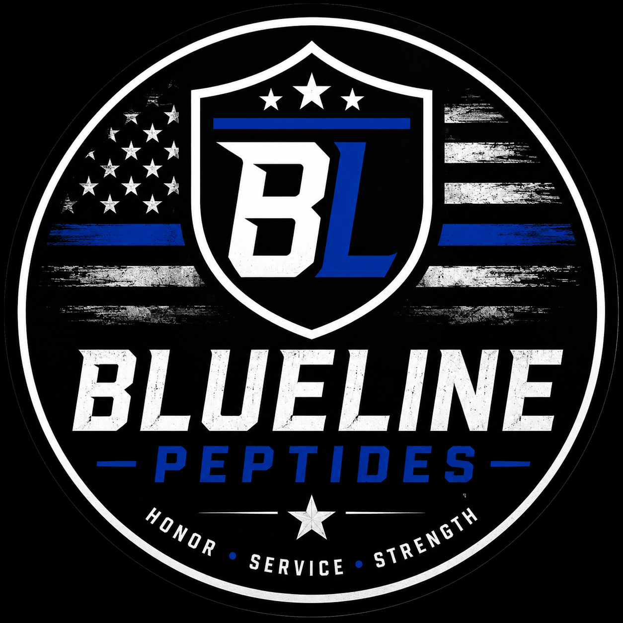 BlueLine Peptides emblem