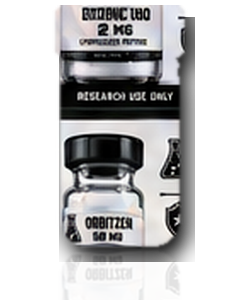 BlueLine Peptides AOD-9604 vial with provided label