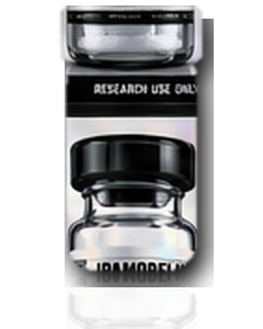 BlueLine Peptides IPAMORELIN vial with provided label
