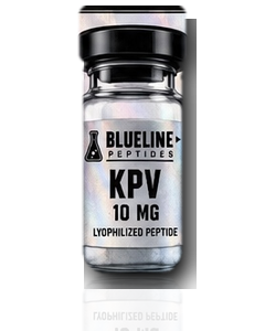 BlueLine Peptides KPV vial with provided label