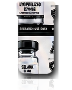 BlueLine Peptides SELANK vial with provided label