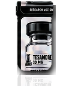 BlueLine Peptides TESAMORELIN vial with provided label
