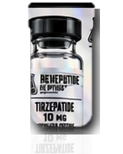 BlueLine Peptides TIRZEPATIDE vial with provided label