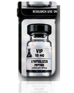 BlueLine Peptides VIP vial with provided label